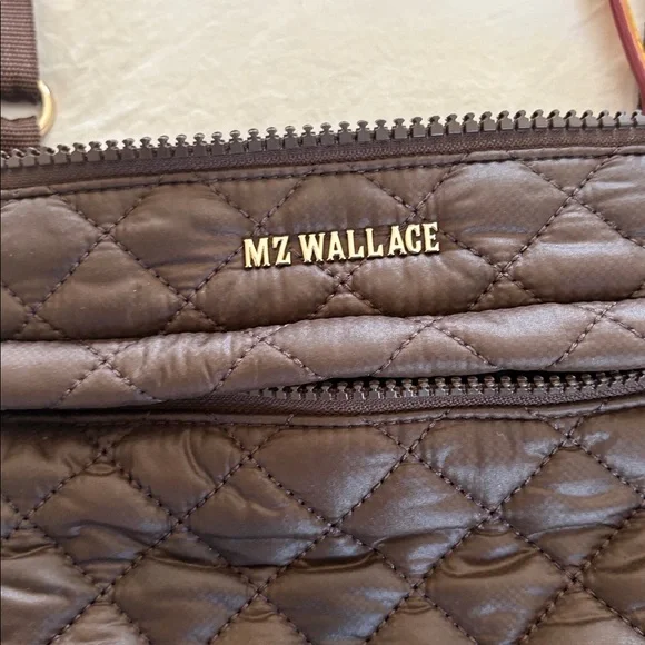 MZ Wallace Chocolate Quilted Crossbody Bag - Picture 2 of 3